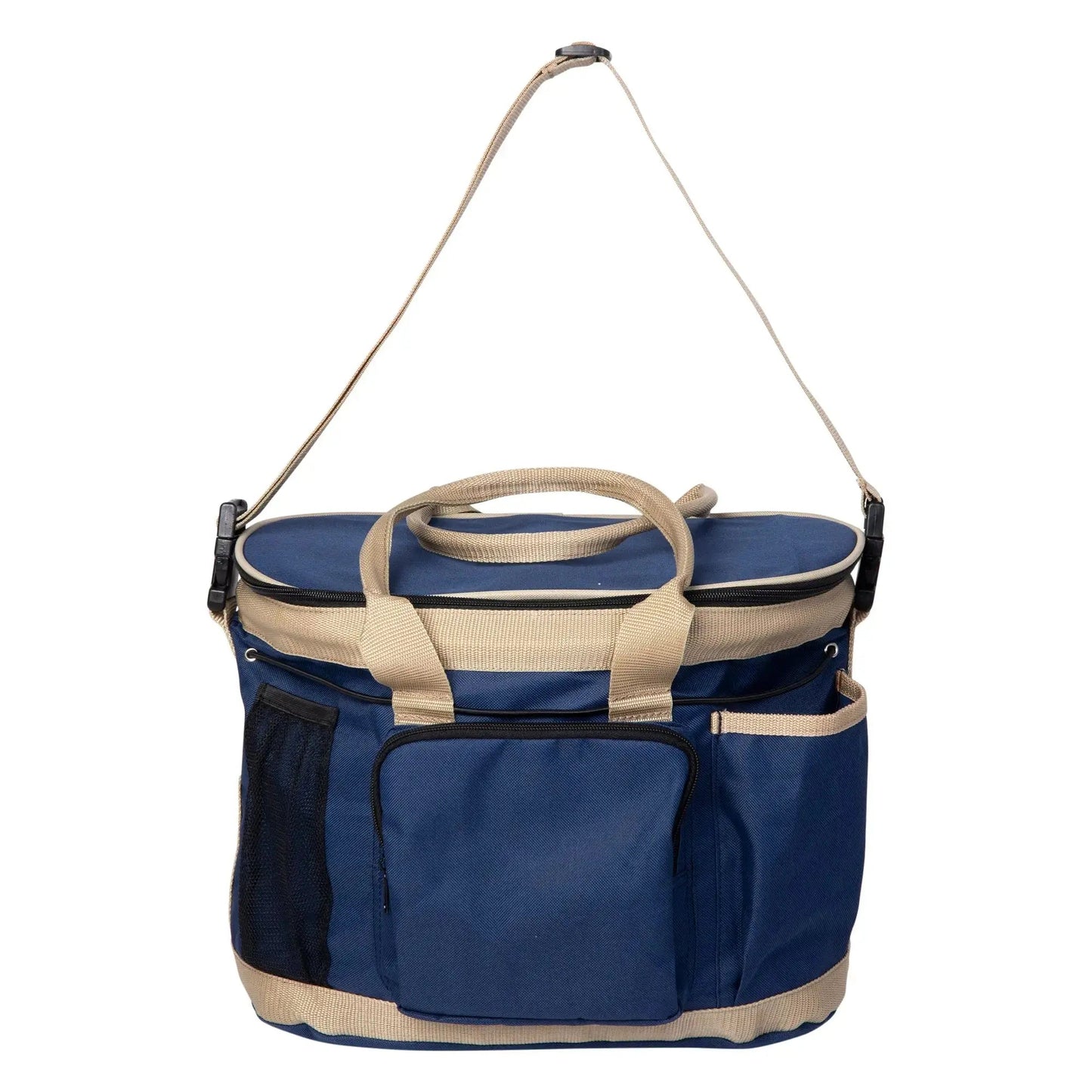 blue grooming bag
