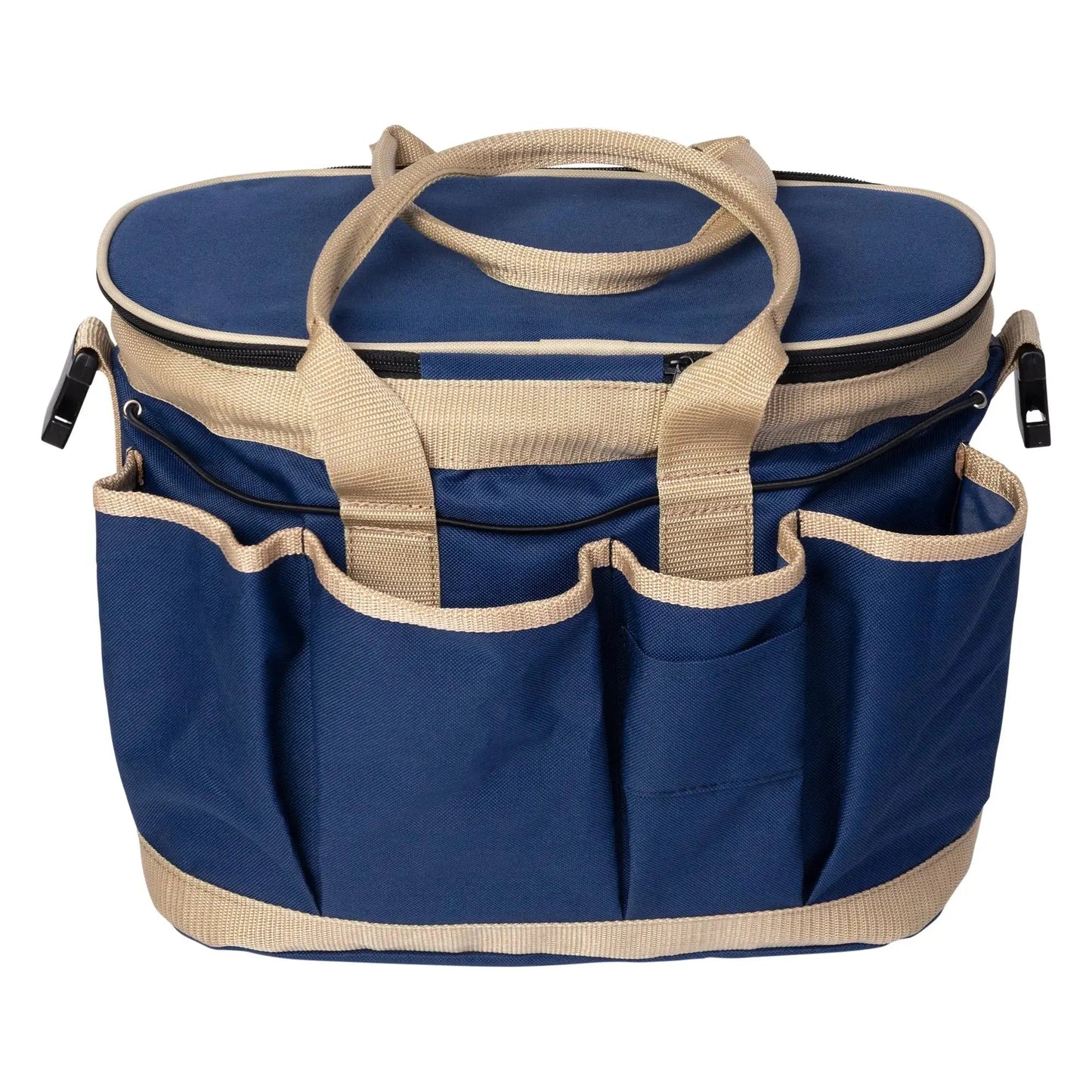 blue grooming bag