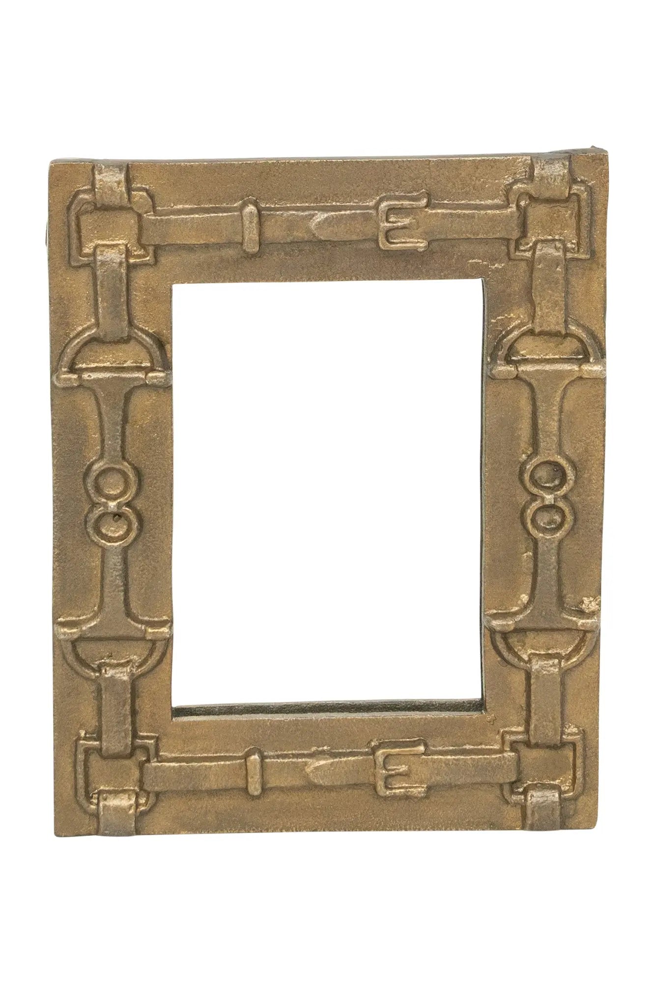 Decorative gold frame on a white background