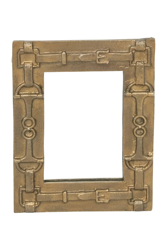 Decorative gold frame on a white background