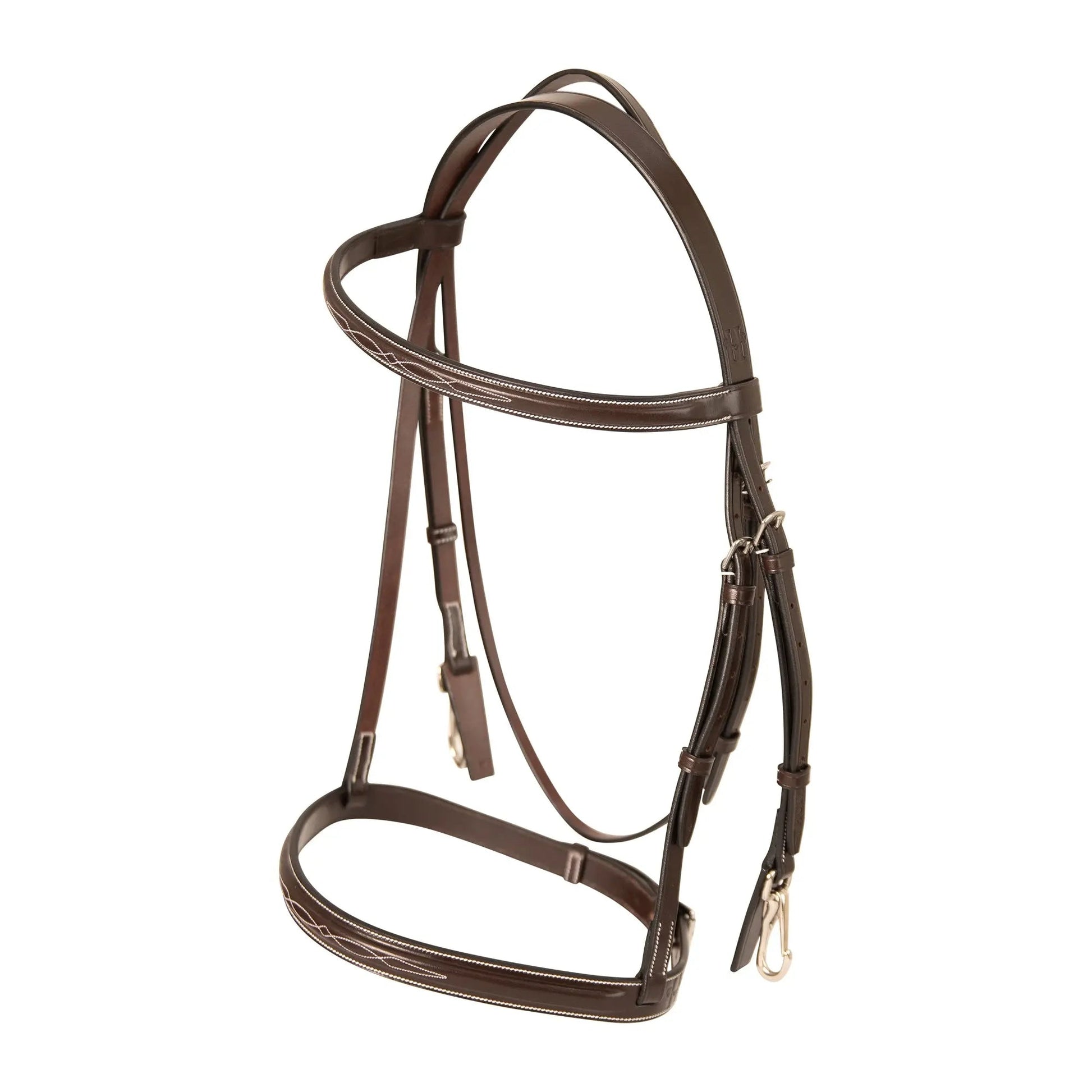 brown leather bridle