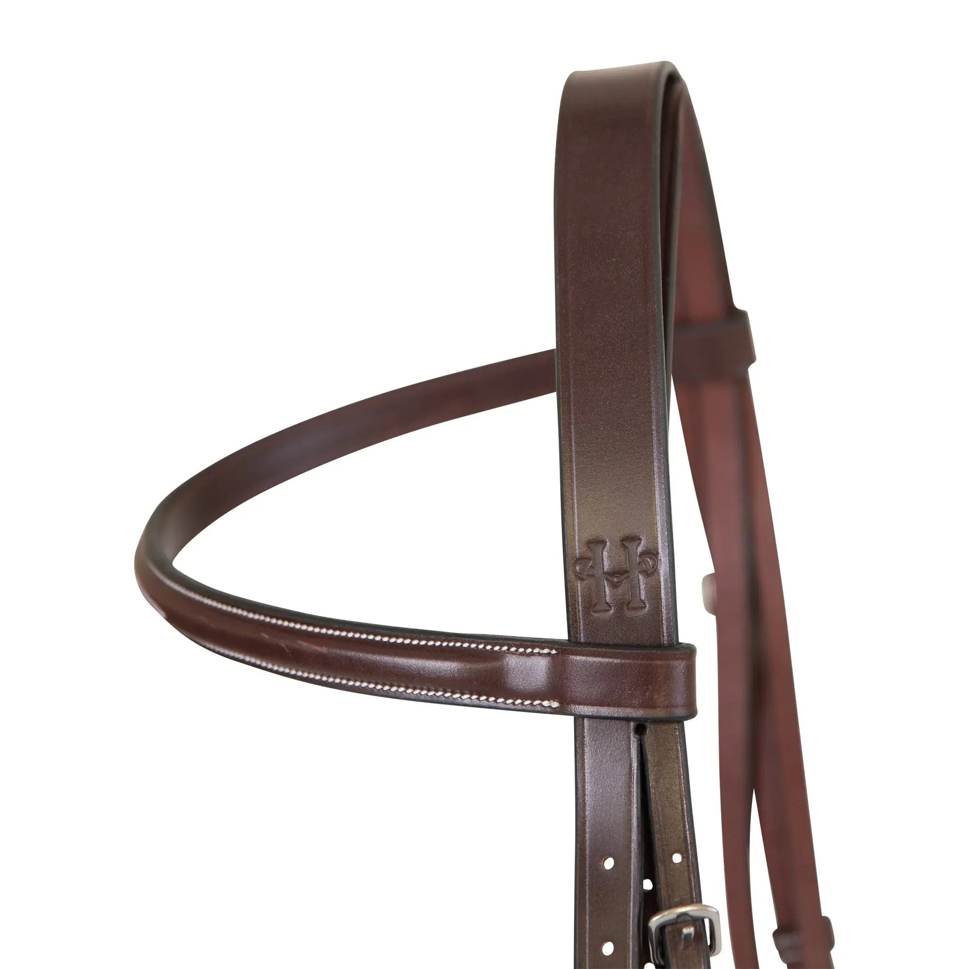 brown leather bridle