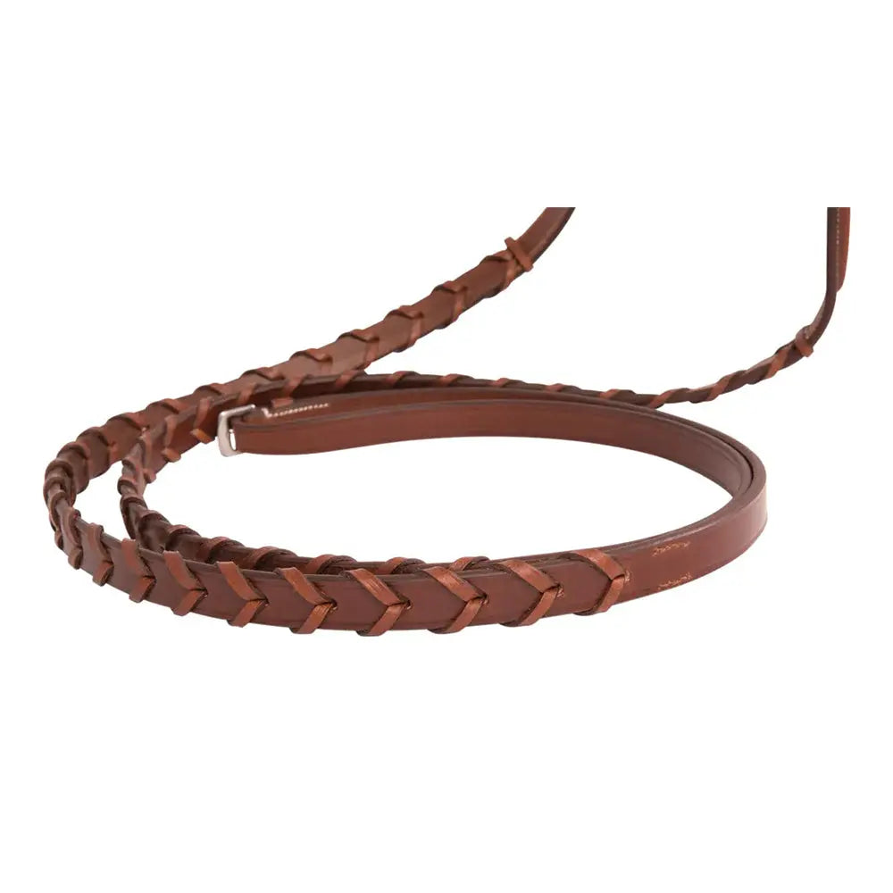 Huntley Equestrian Sedgwick Fancy Stitched Square Raised Laced Reins