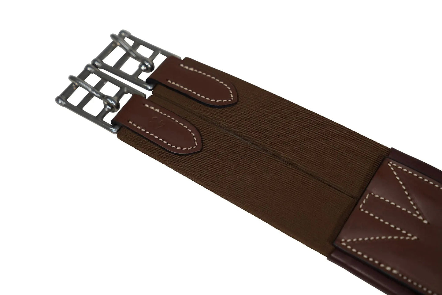 Huntley Sedgwick Fancy Stitched Padded Contour Girth with Elastic