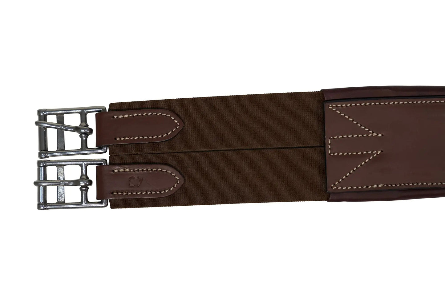 Huntley Sedgwick Fancy Stitched Padded Contour Girth with Elastic