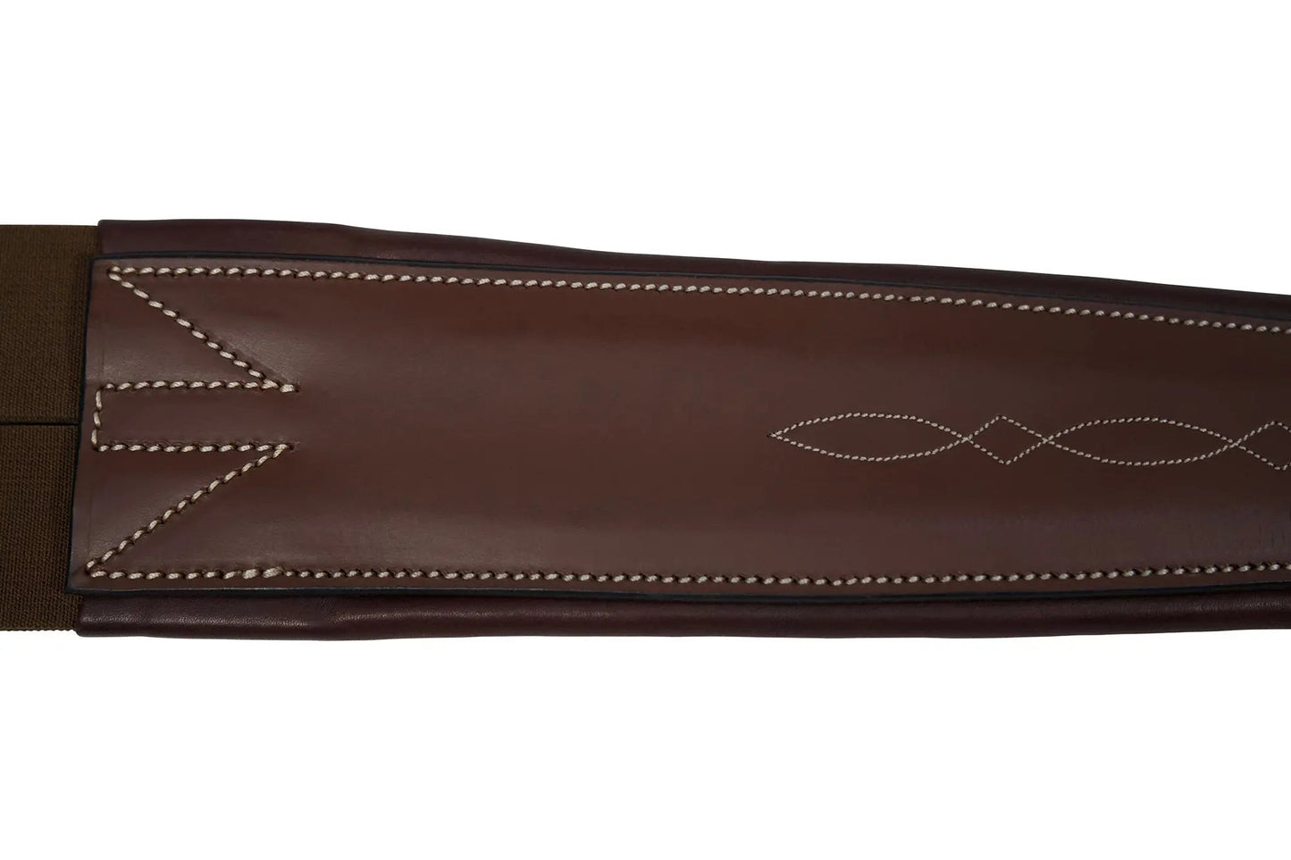 Huntley Sedgwick Fancy Stitched Padded Contour Girth with Elastic