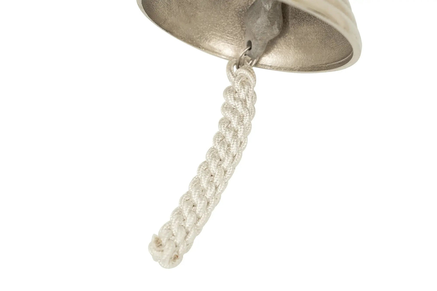 Decorative bell with horseshoe on a white background