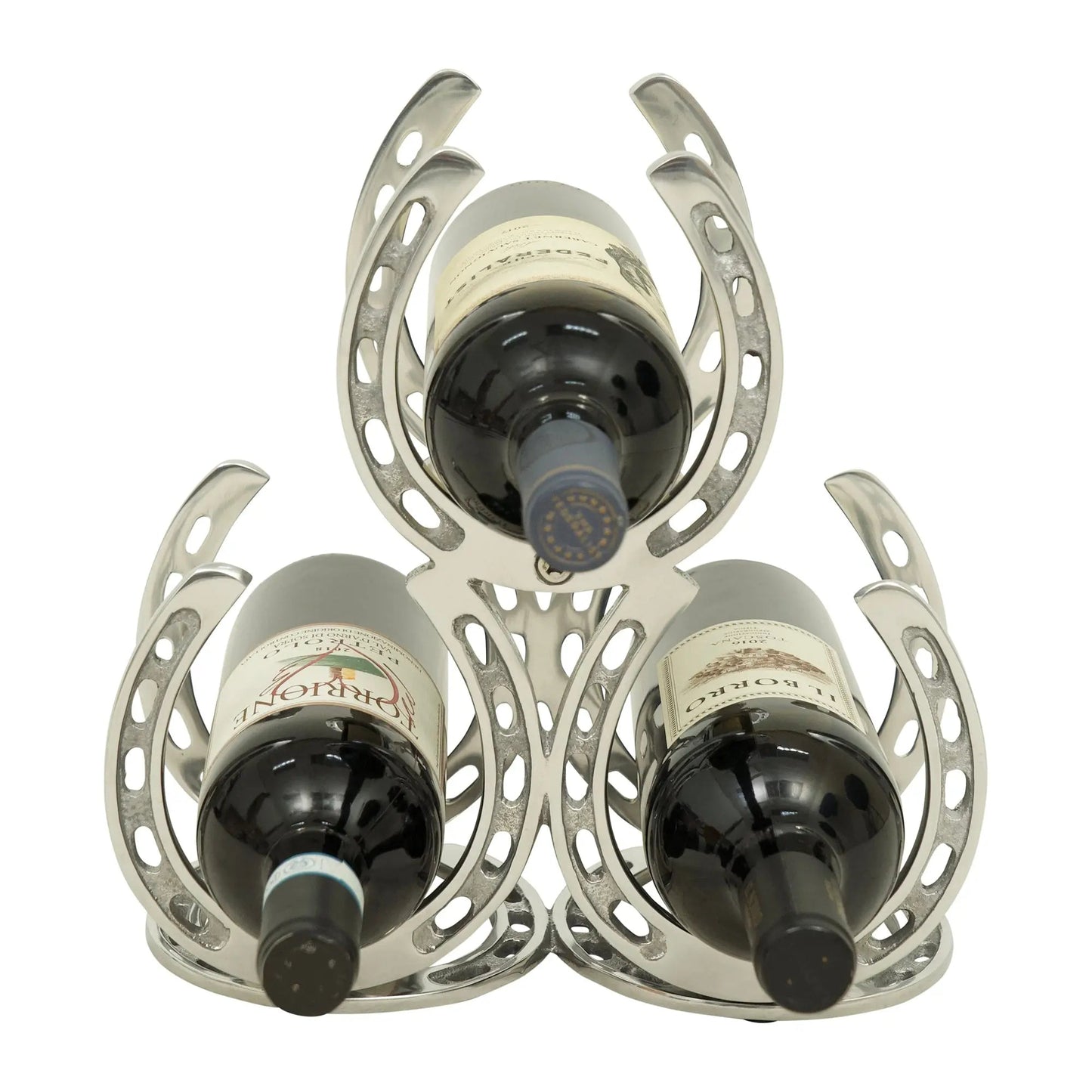 Horseshoe 3-Bottle Wine Rack