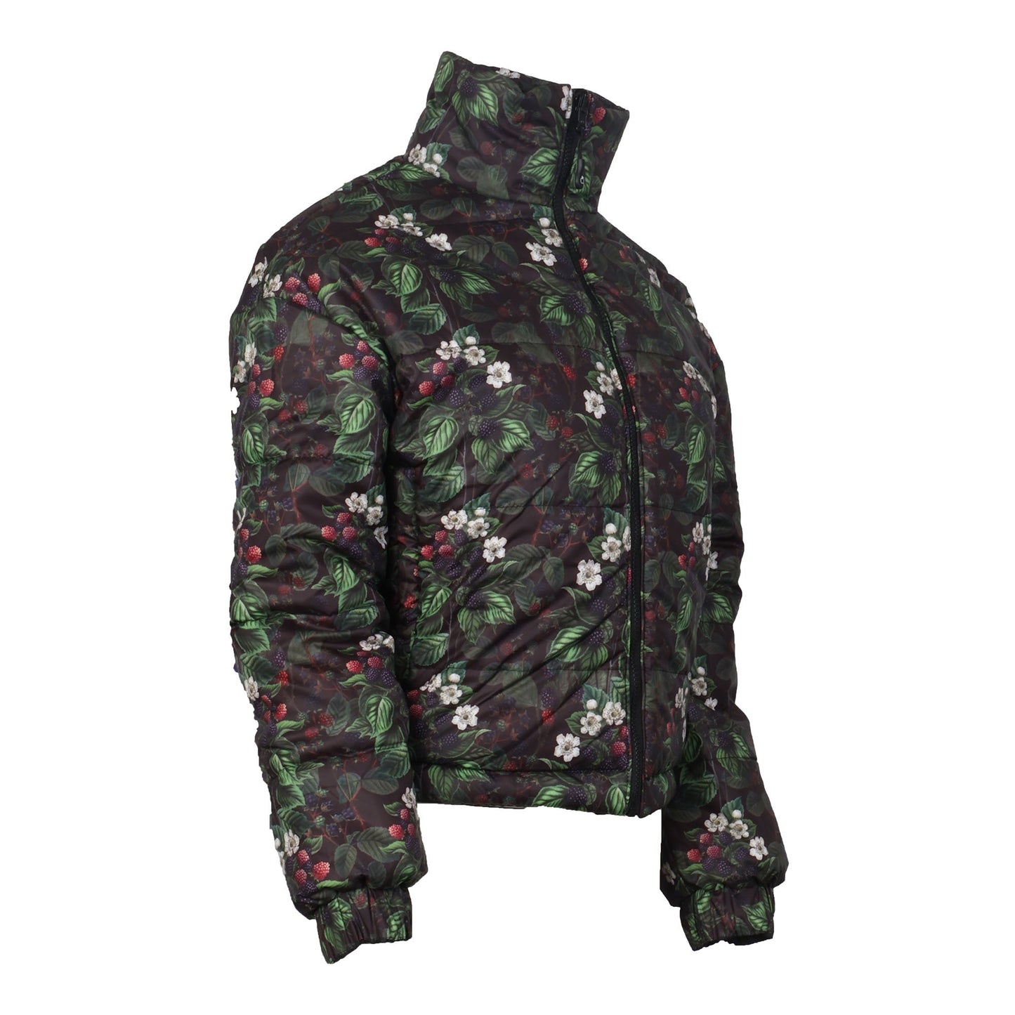 Floral patterned jacket on a white background