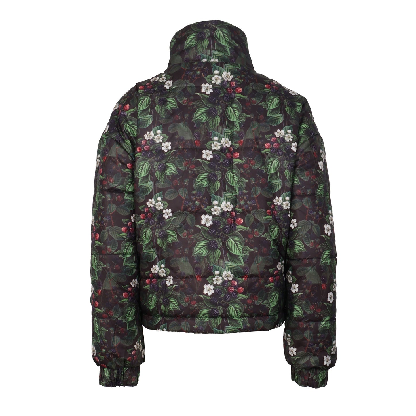 Floral patterned jacket on a white background