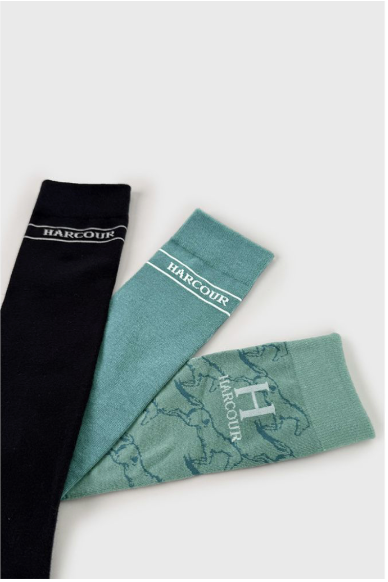 Harcour USA Beeges 3 pack Socks Navy, Peacock, Navy Jump,