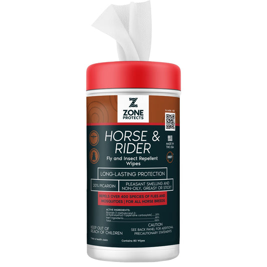 Zone Products Horse & Rider fly and insect repellent wipes 