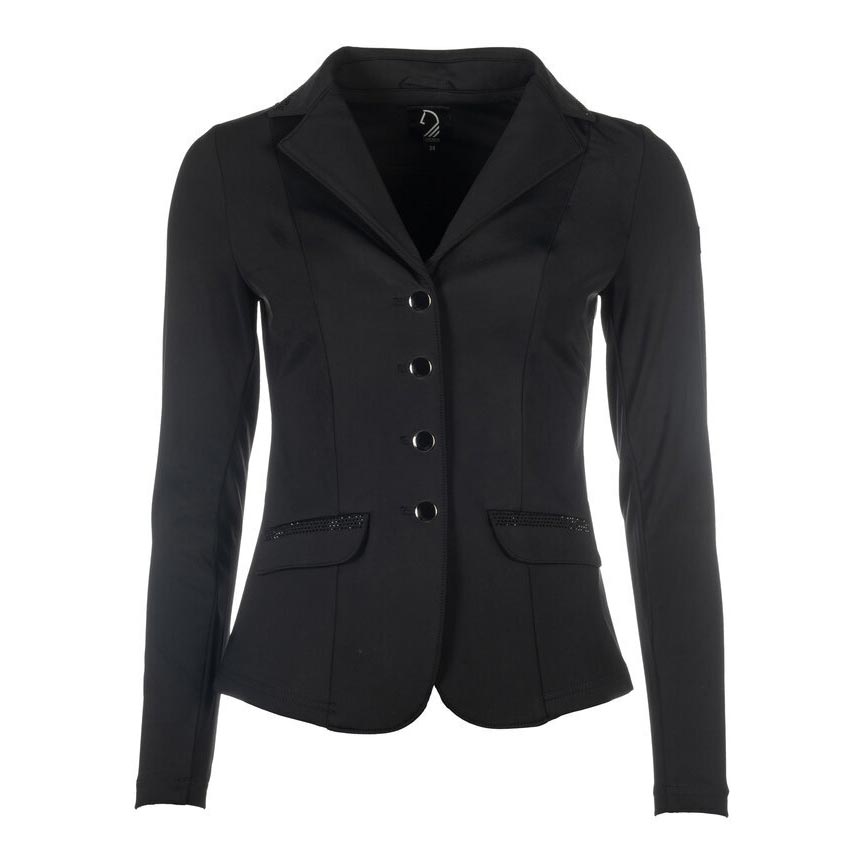 black riding show coat