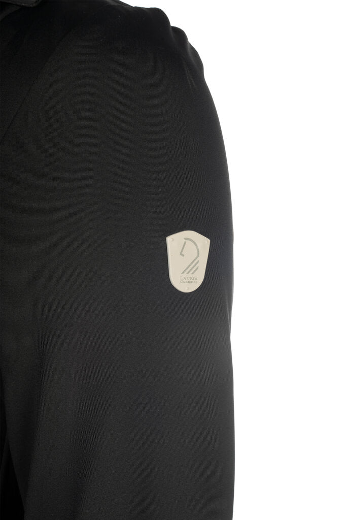 black riding show coat