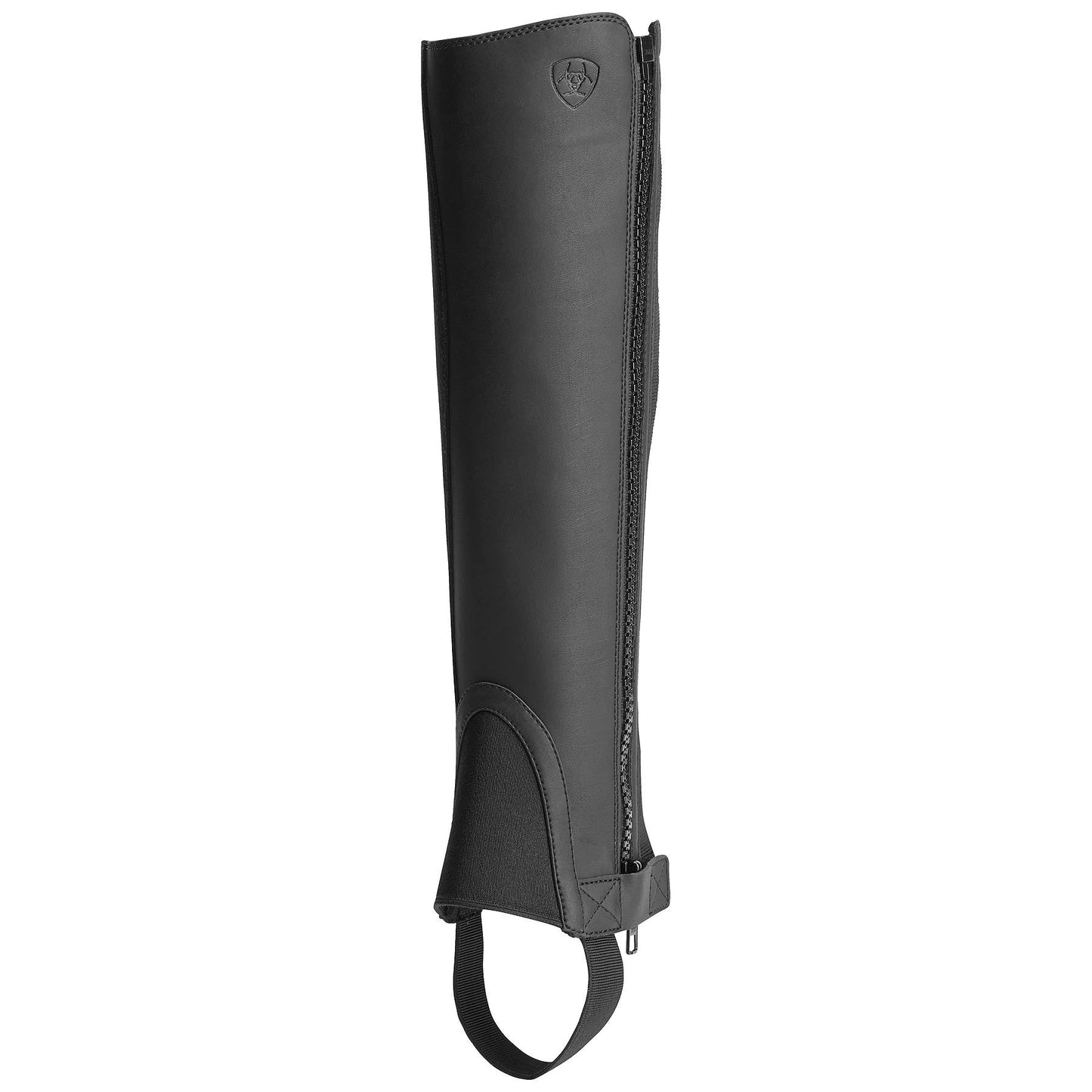 black half chap with zipper