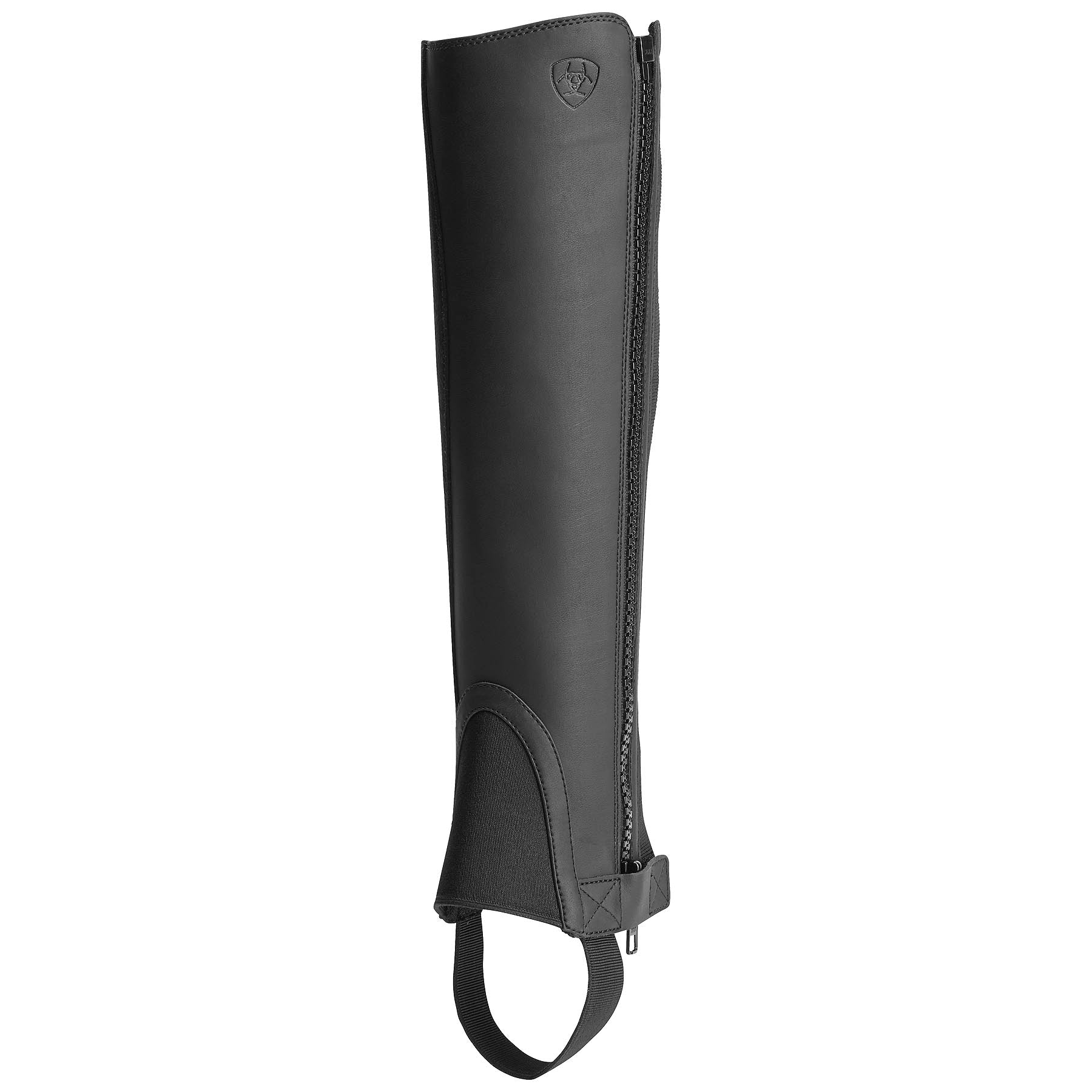 black half chap with zipper