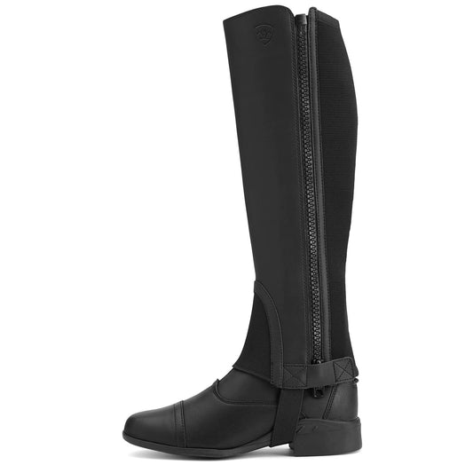 black half chap with zipper