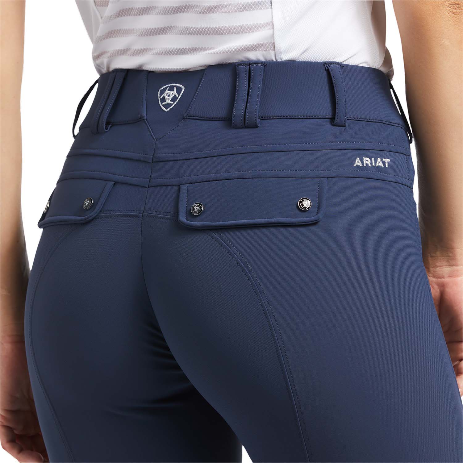 blue riding breeches