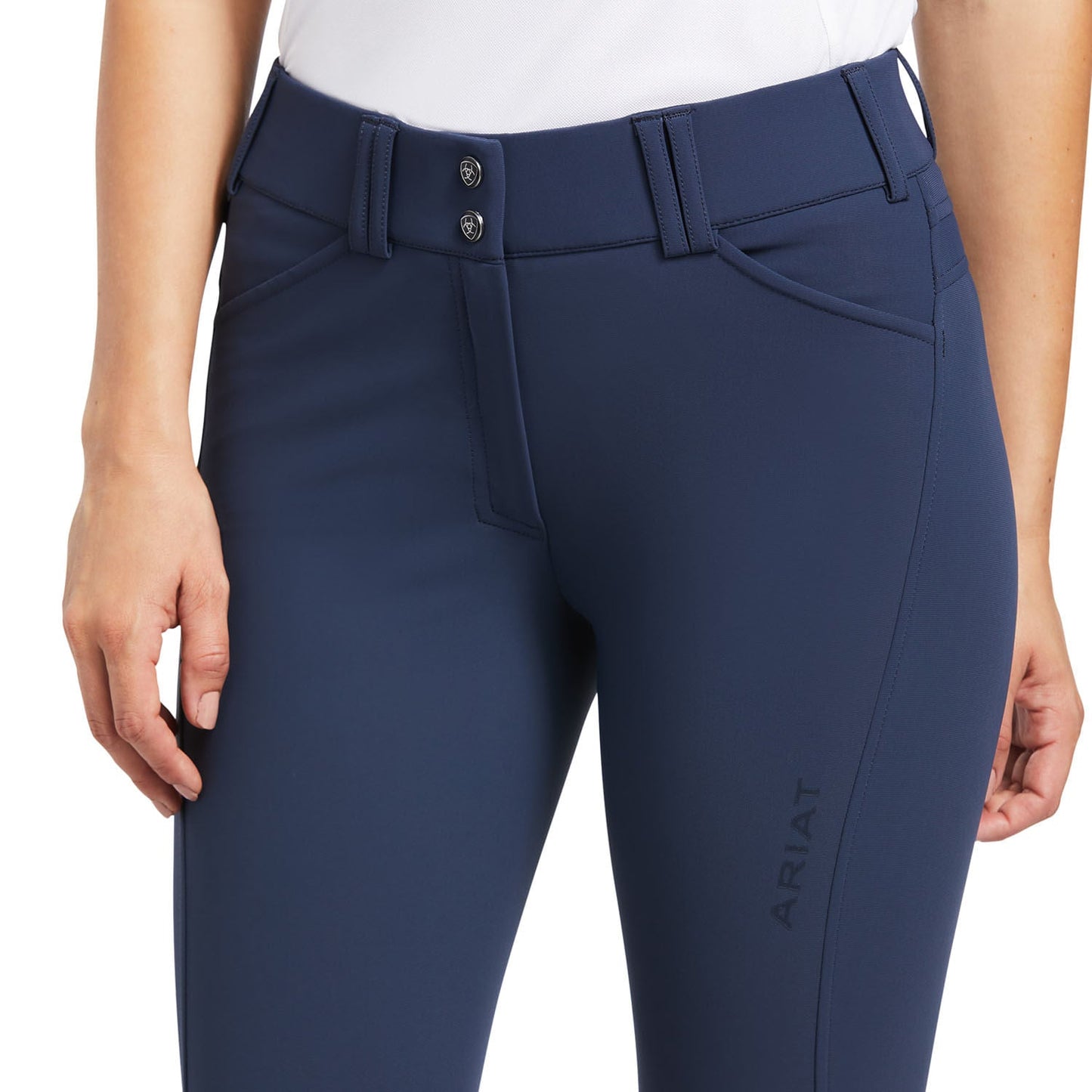 blue riding breeches