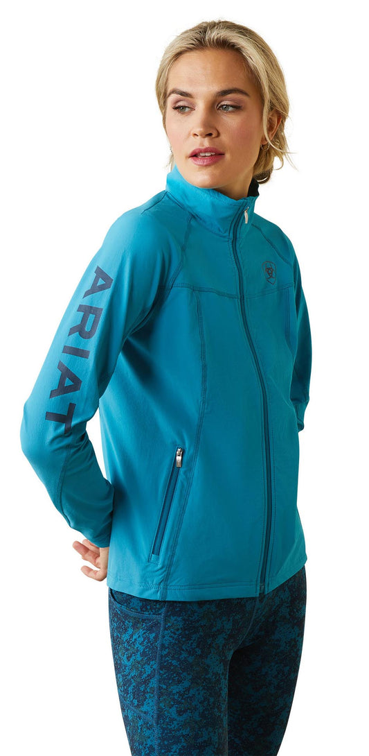 blue softshell jacket
