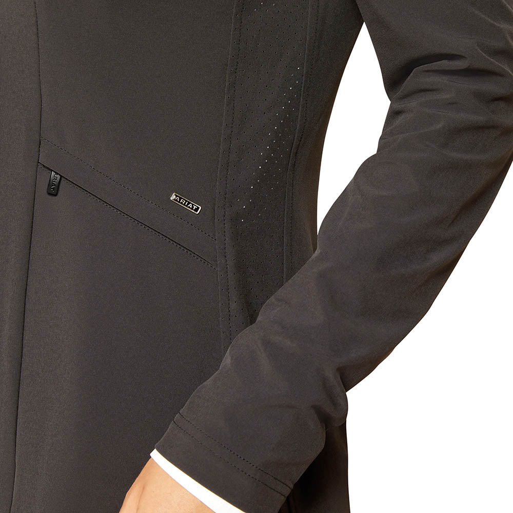 black riding coat