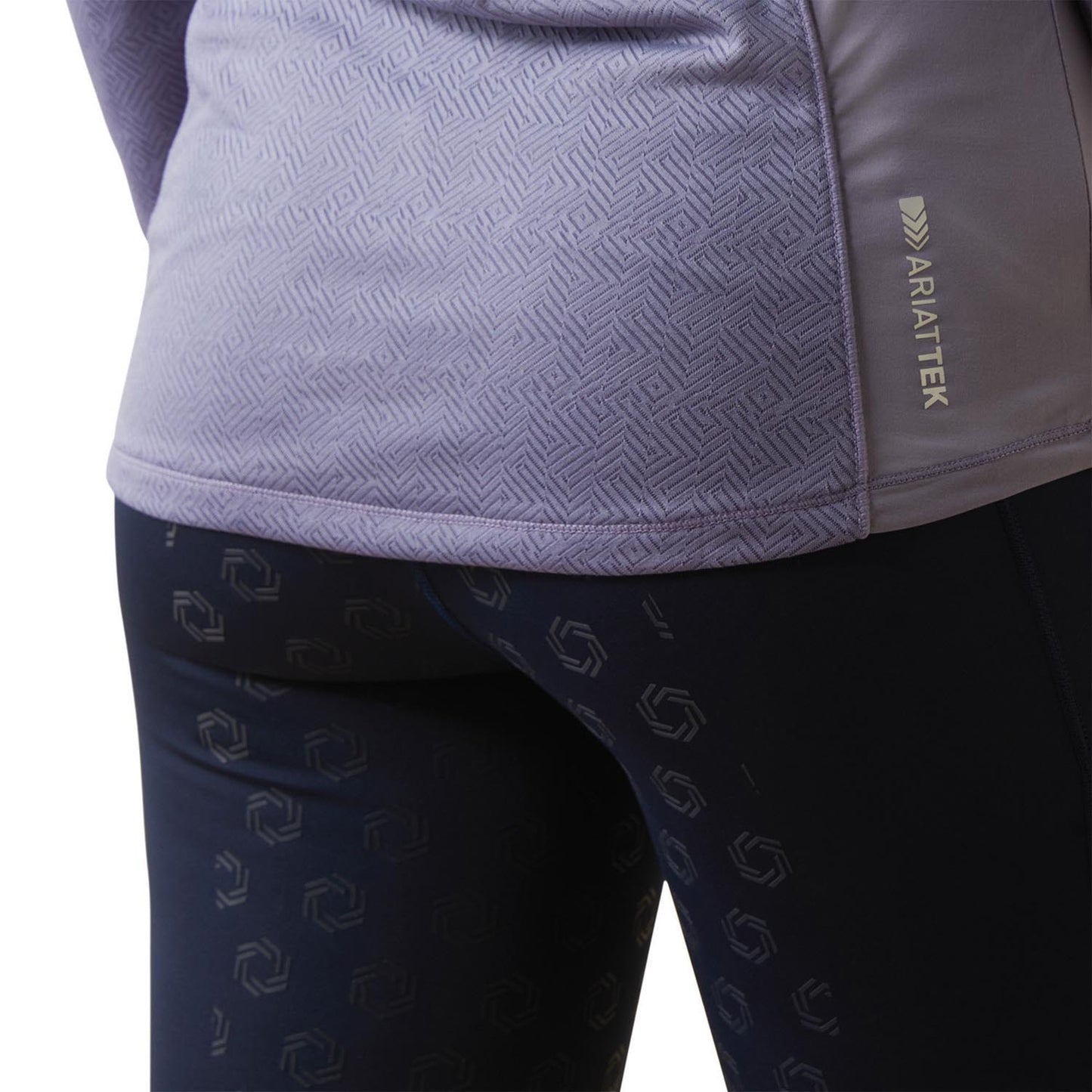 light purple quarter zip base layer