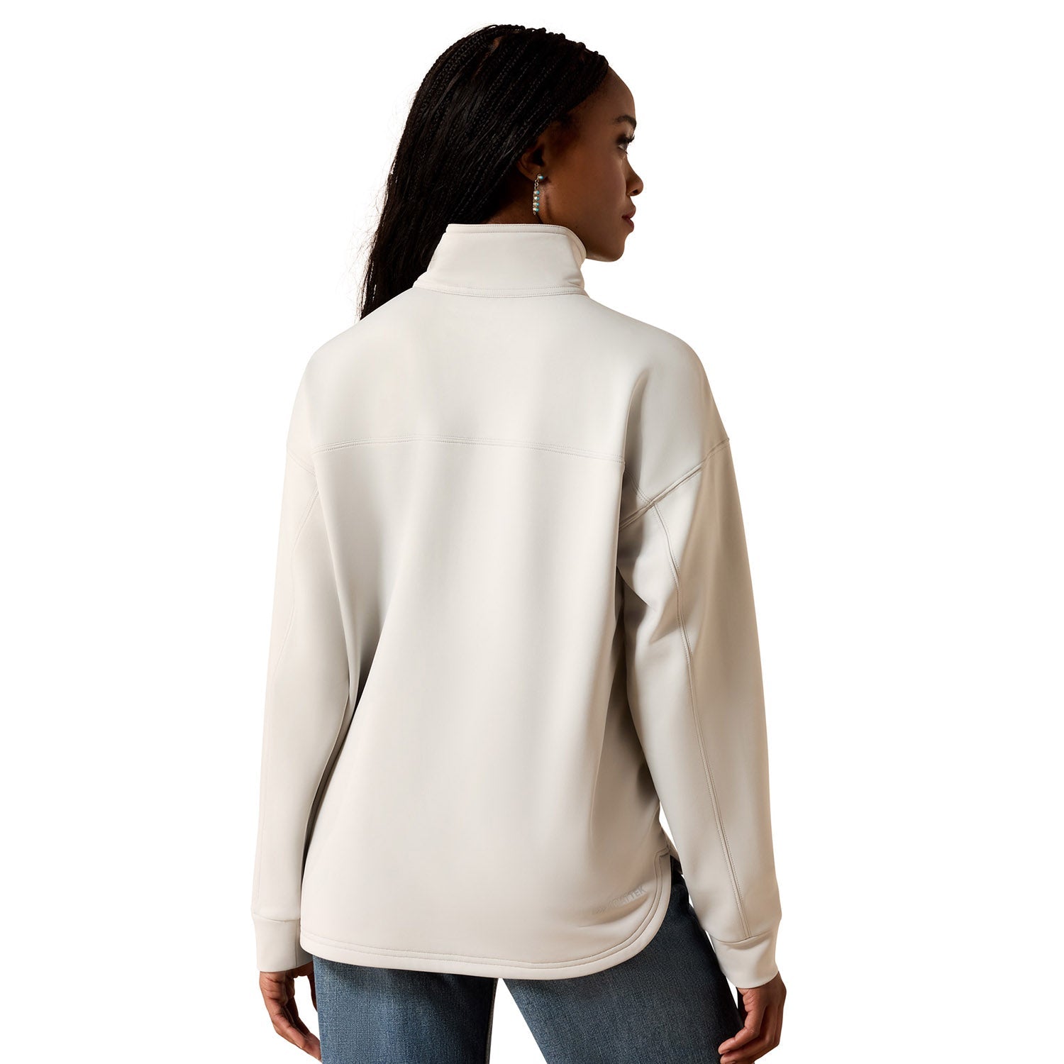 grey fleece quarter zip 