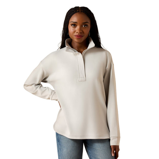 grey fleece quarter zip 