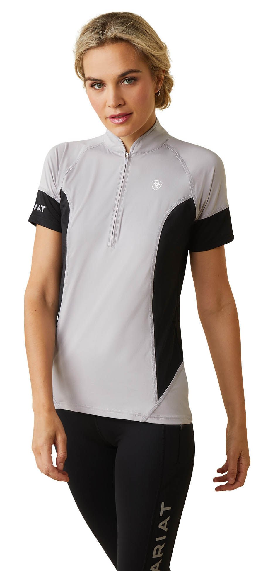 grey and black sunshirt short sleeve