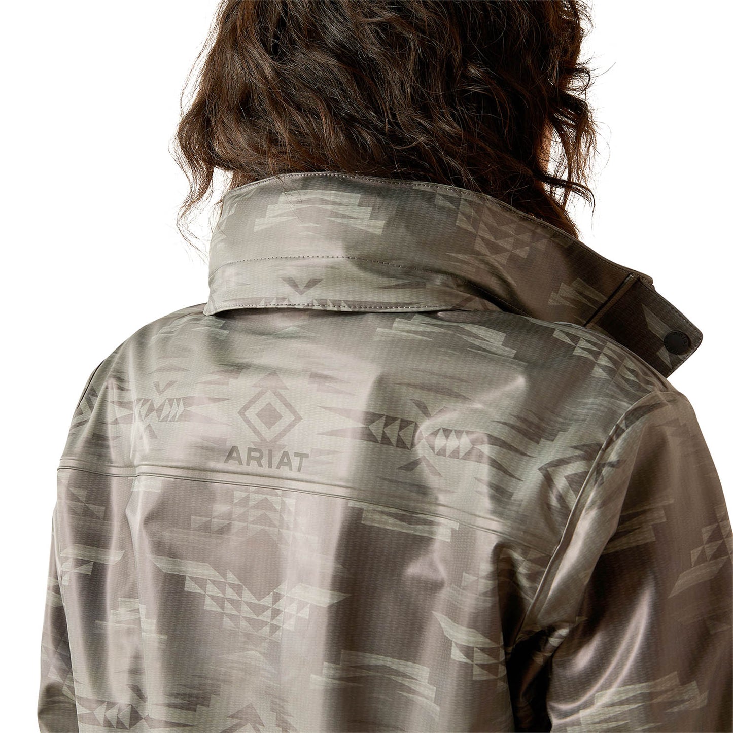 patterned rain slicker