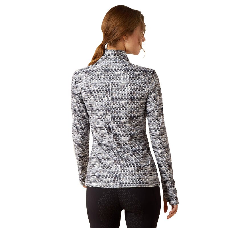 patterned long sleeve riding top