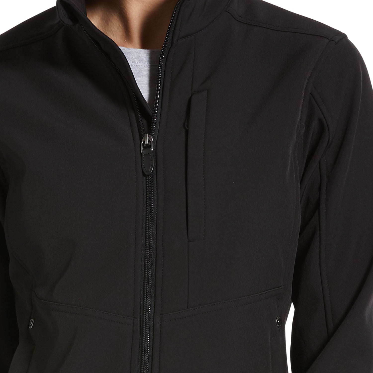 black softshell jacket