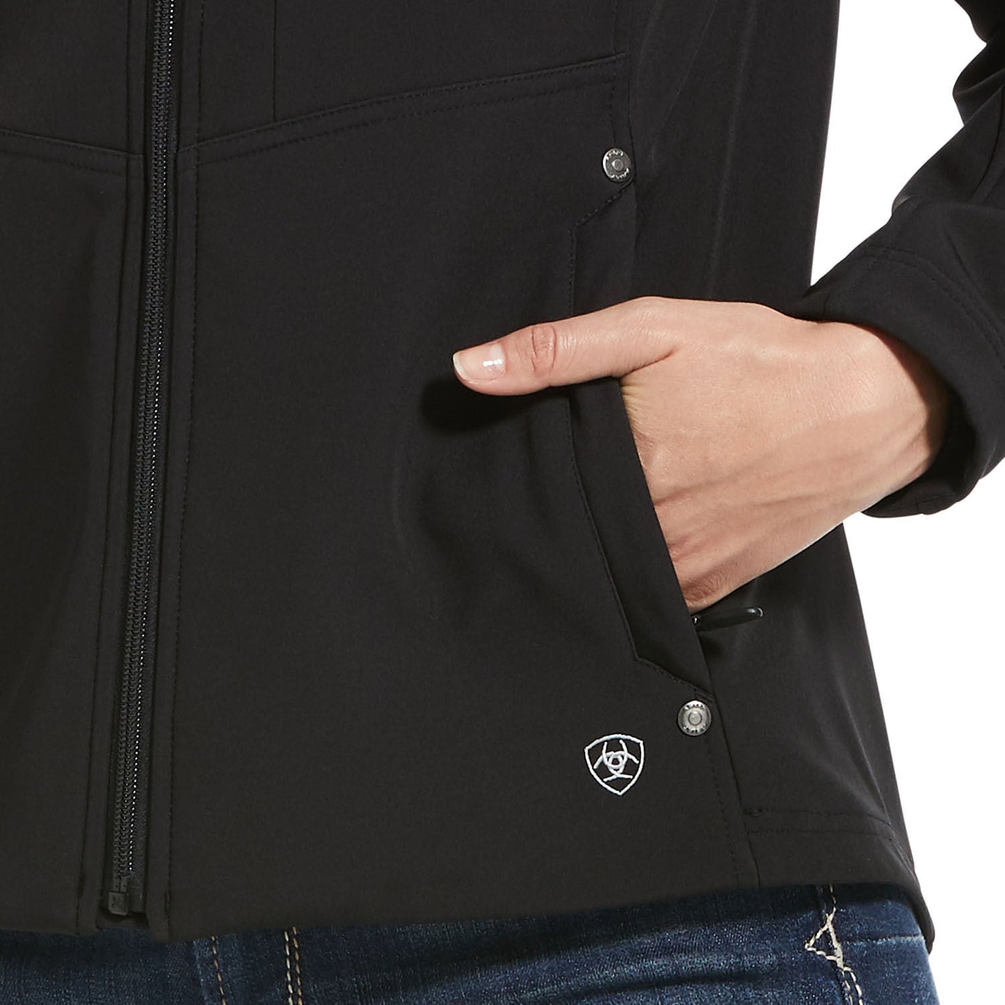 black softshell jacket