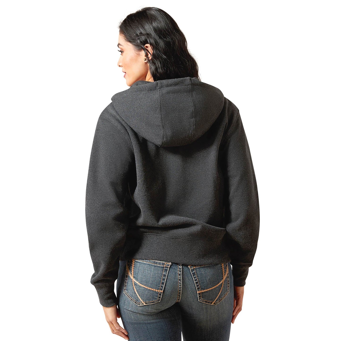 dark grey hoodie with logo