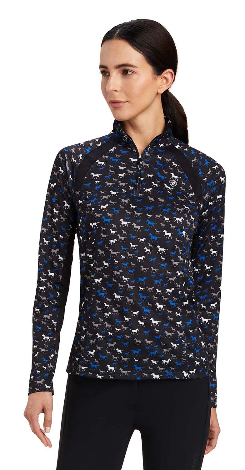 patterned long sleeve sunshirt