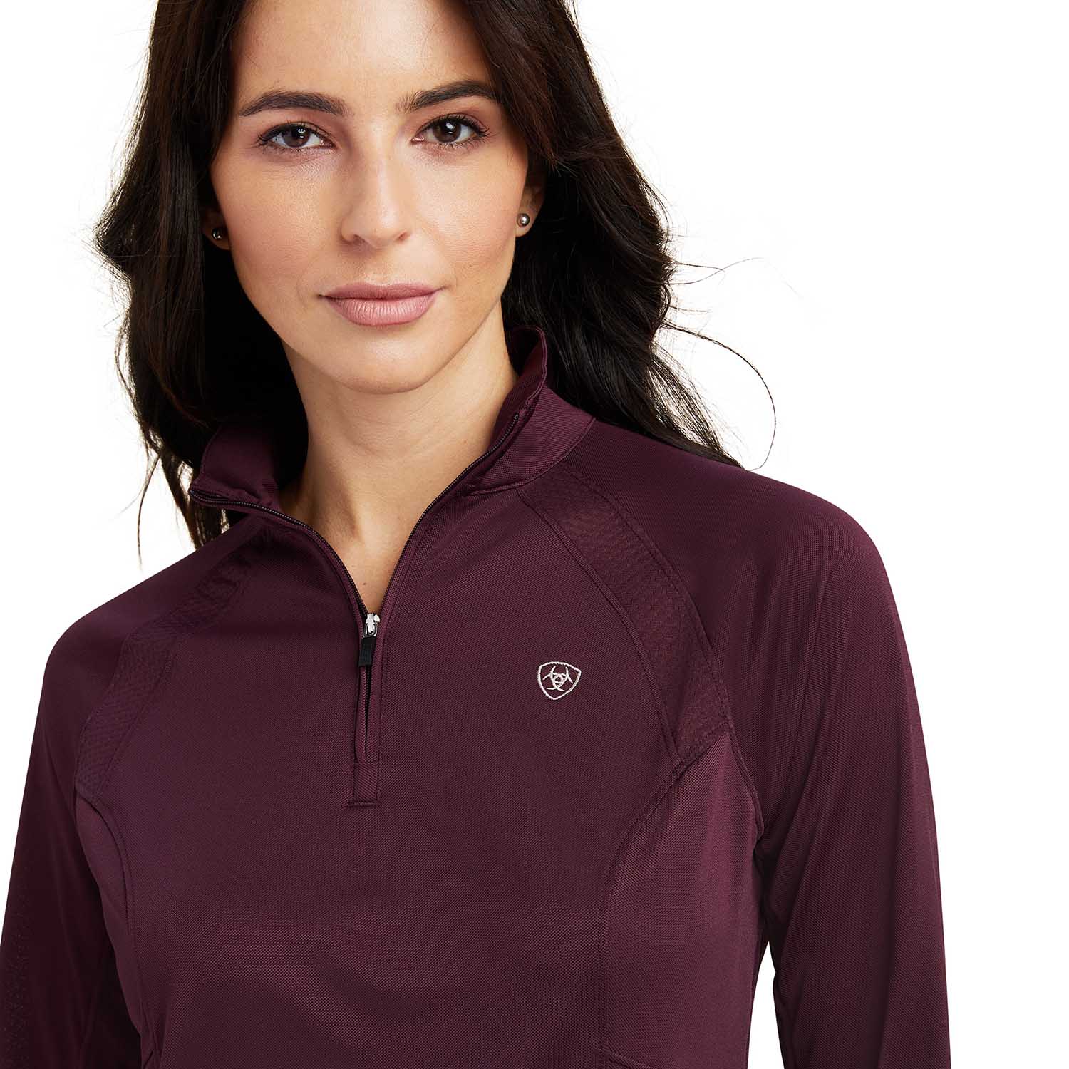 burgundy long sleeve sunshirt