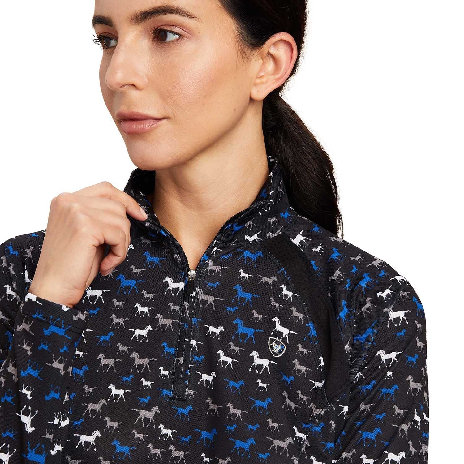 patterned long sleeve sunshirt