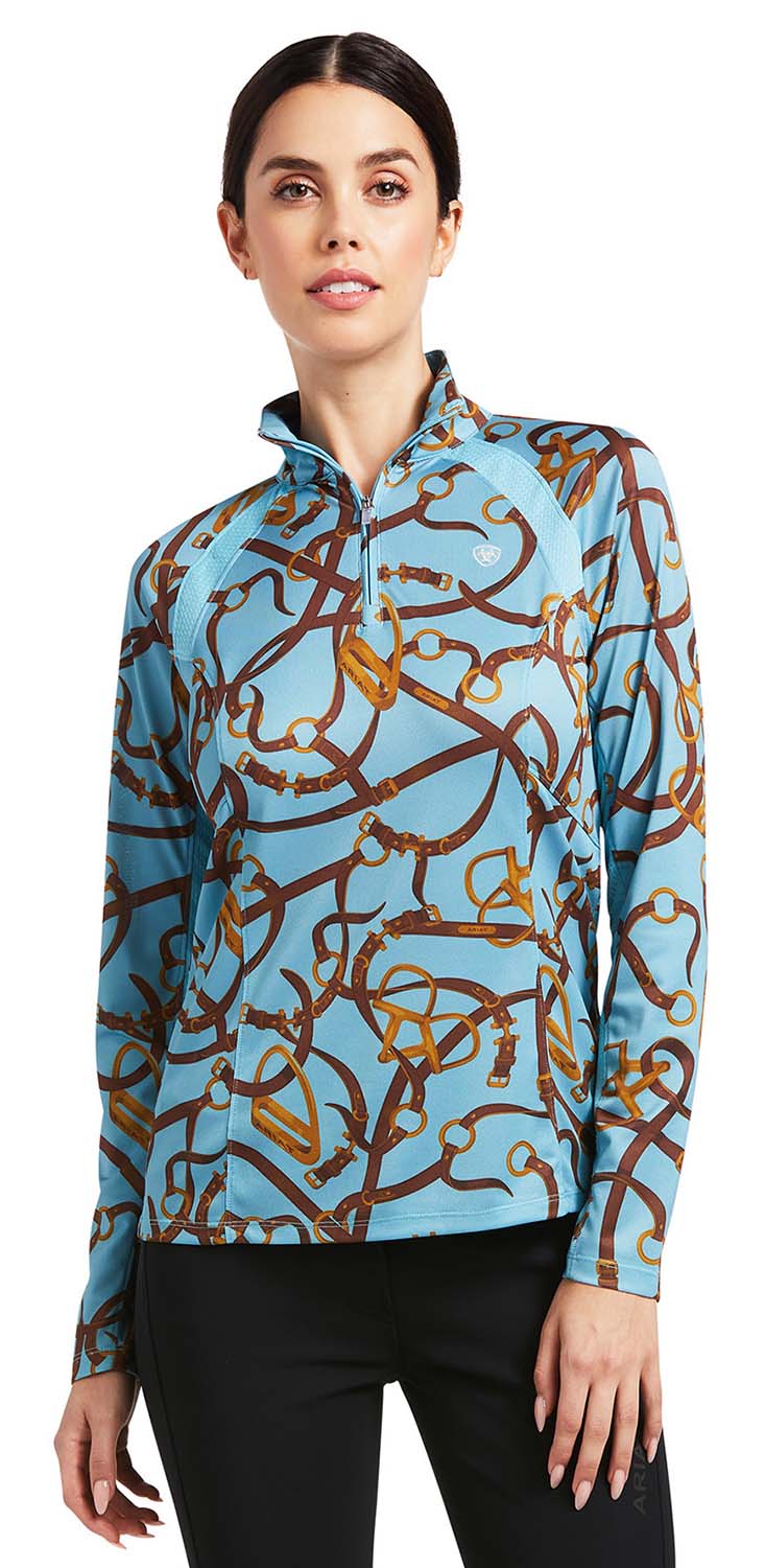 patterned long sleeve sunshirt