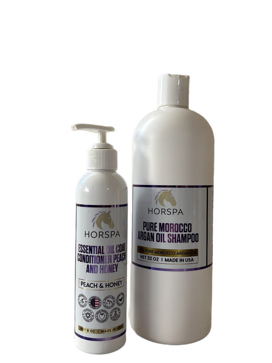 Horspa Morocco Argan Oil Shampoo & Conditioner - Horse Care