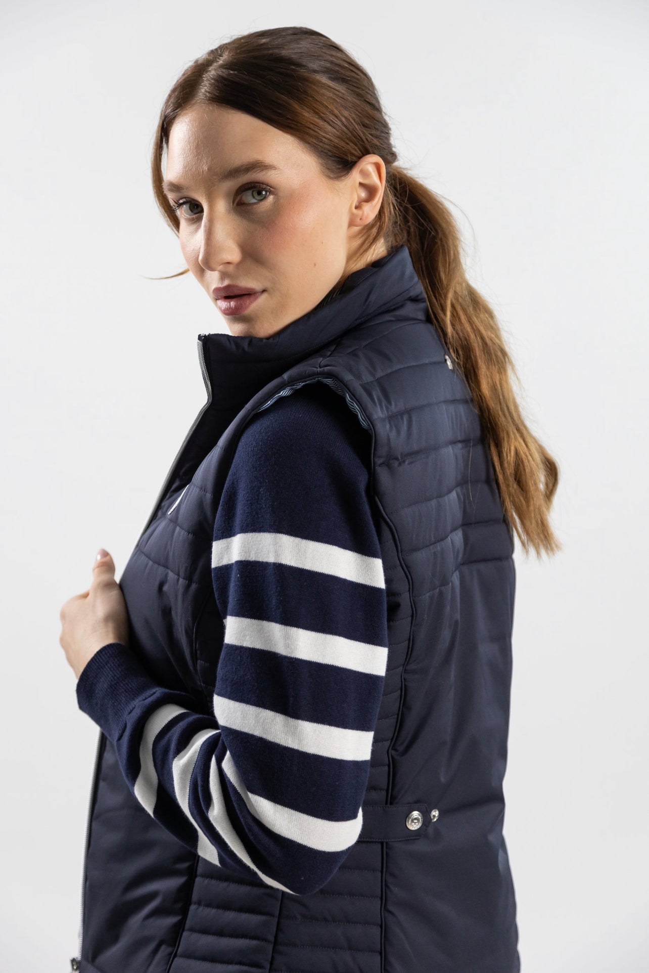 Harcour USA Balzac Womens Riding Vest Navy