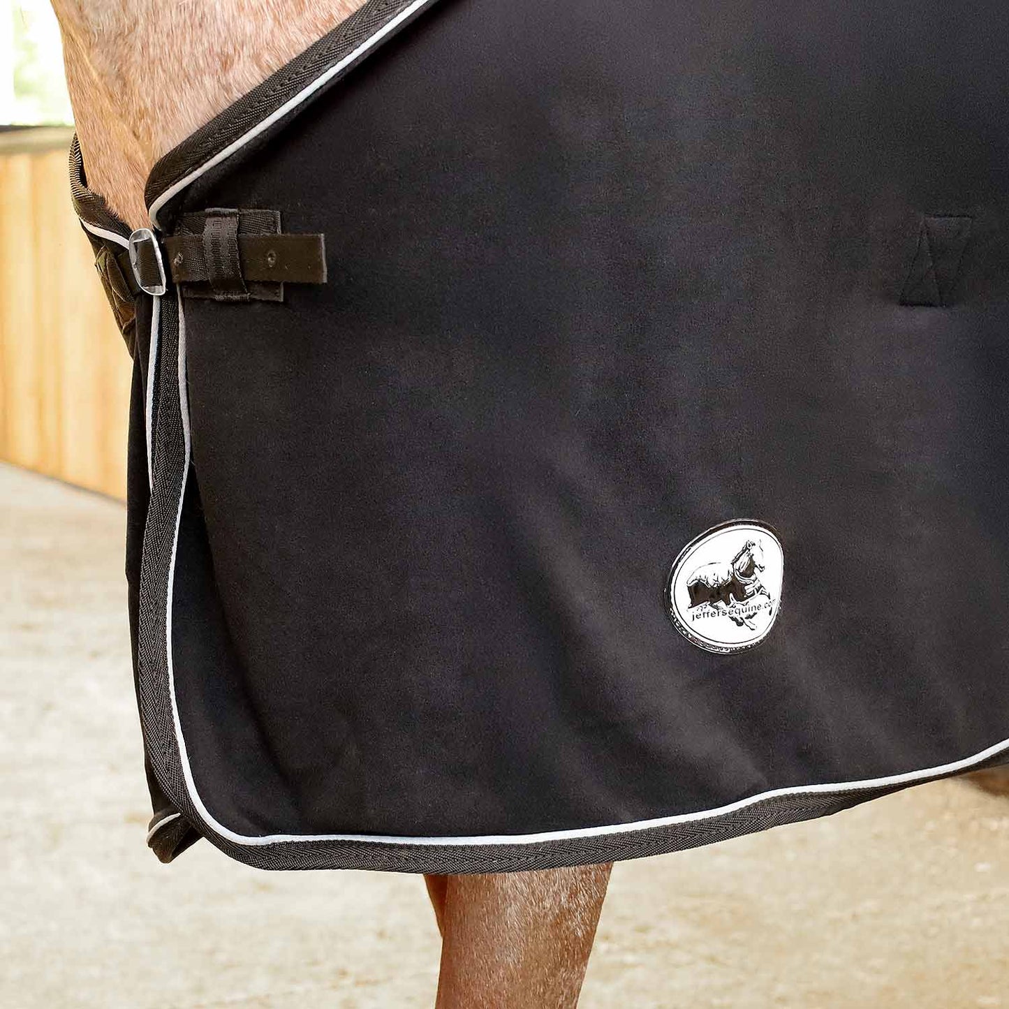 black fleece cooler