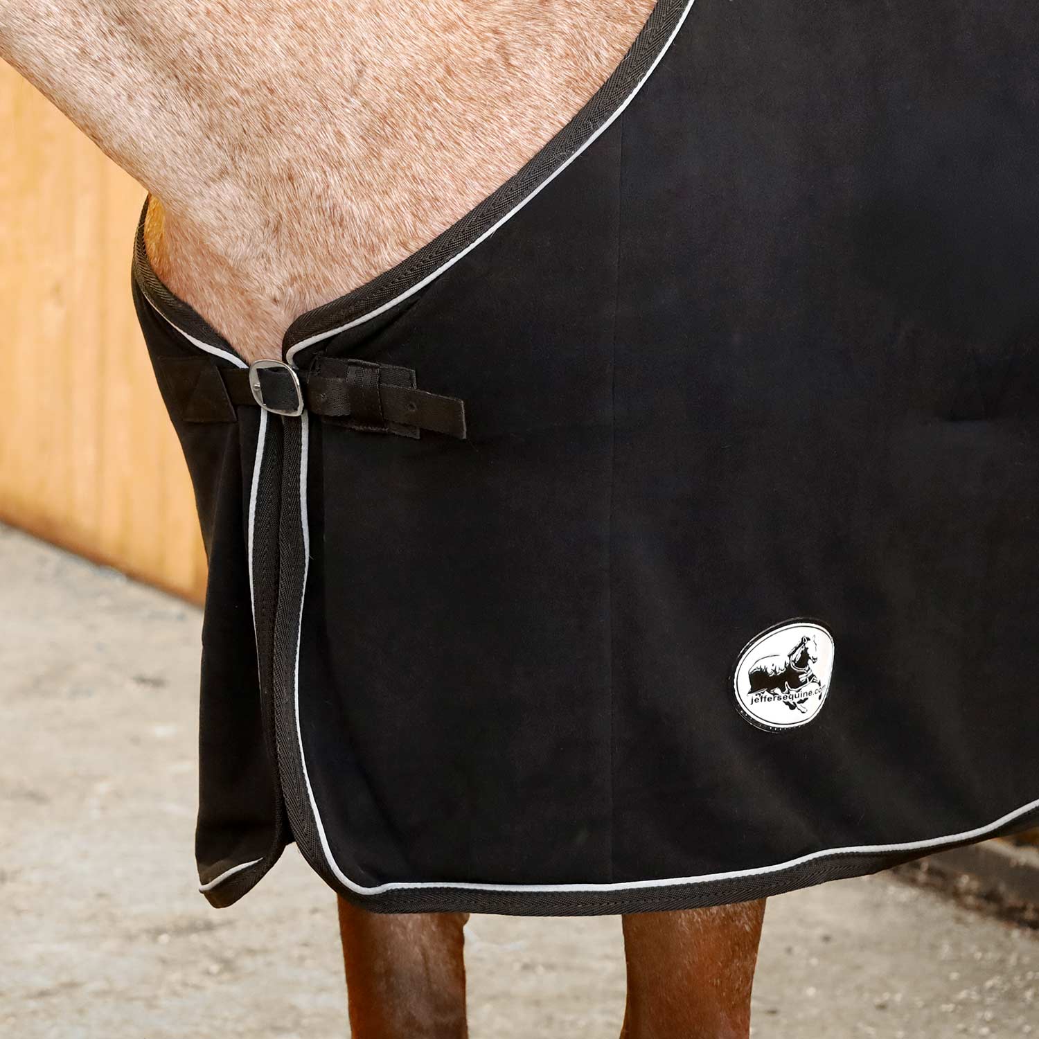 black fleece cooler