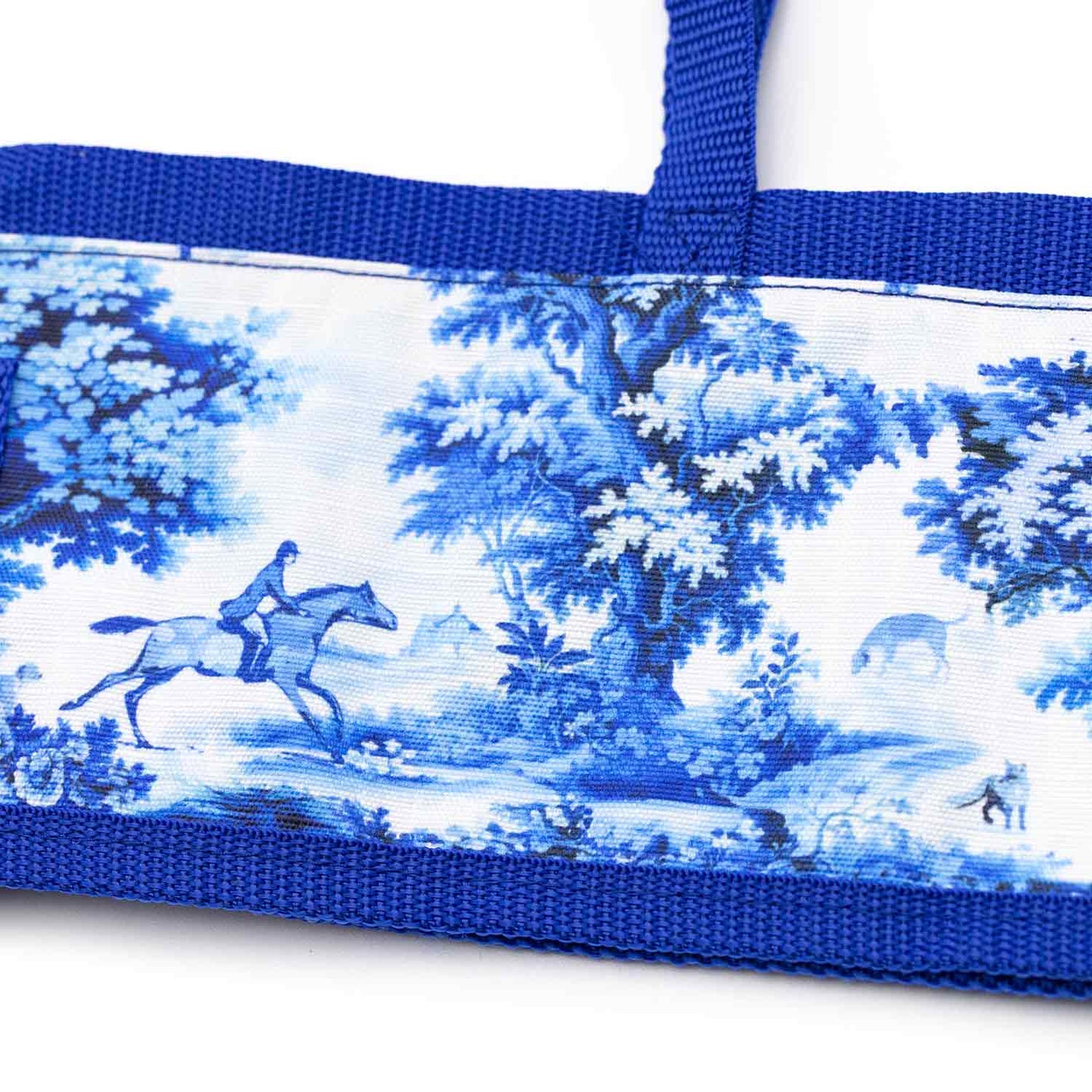 blue fan bag