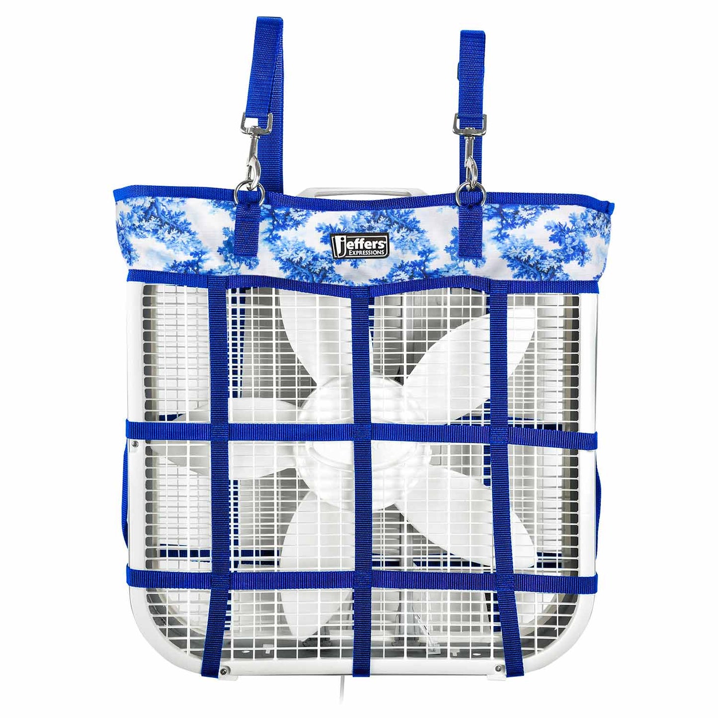 blue fan bag