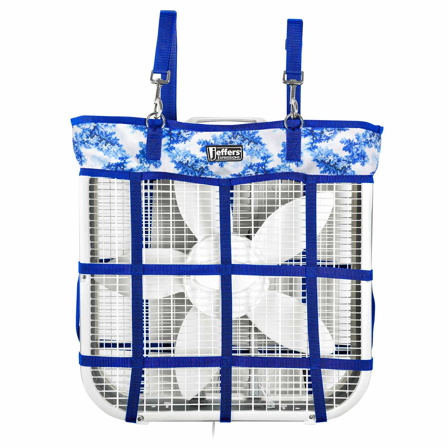 blue fan bag