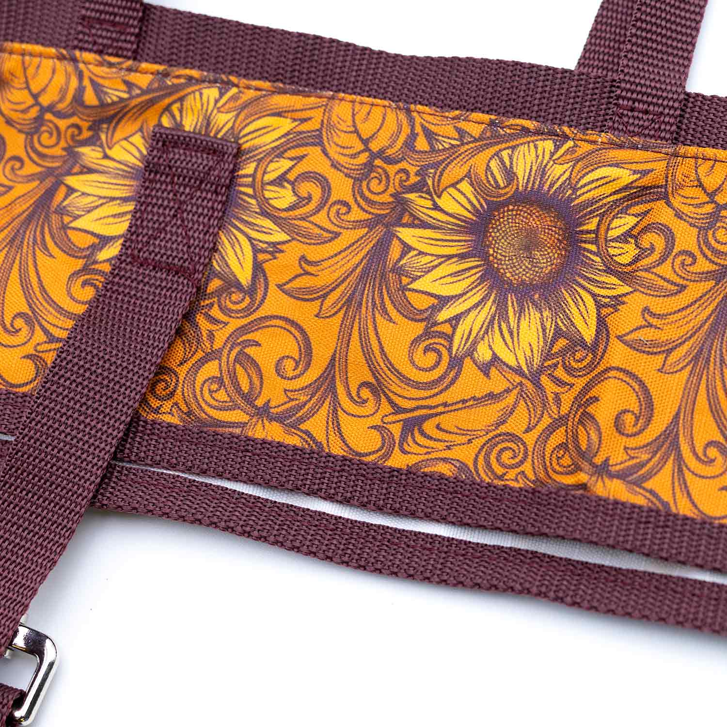 brown fan bag
