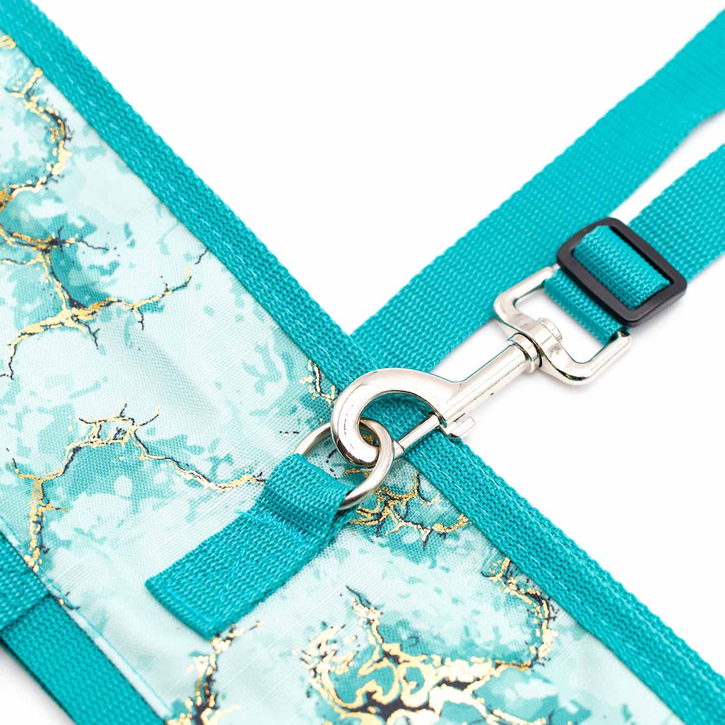 teal fan bag