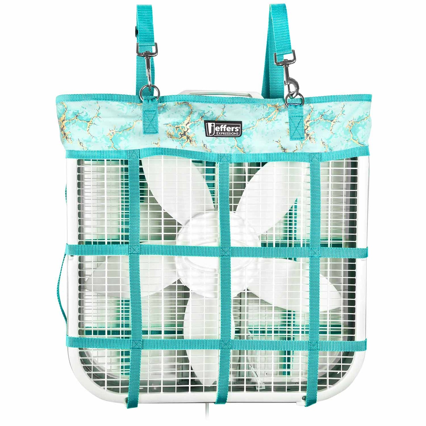 teal fan bag