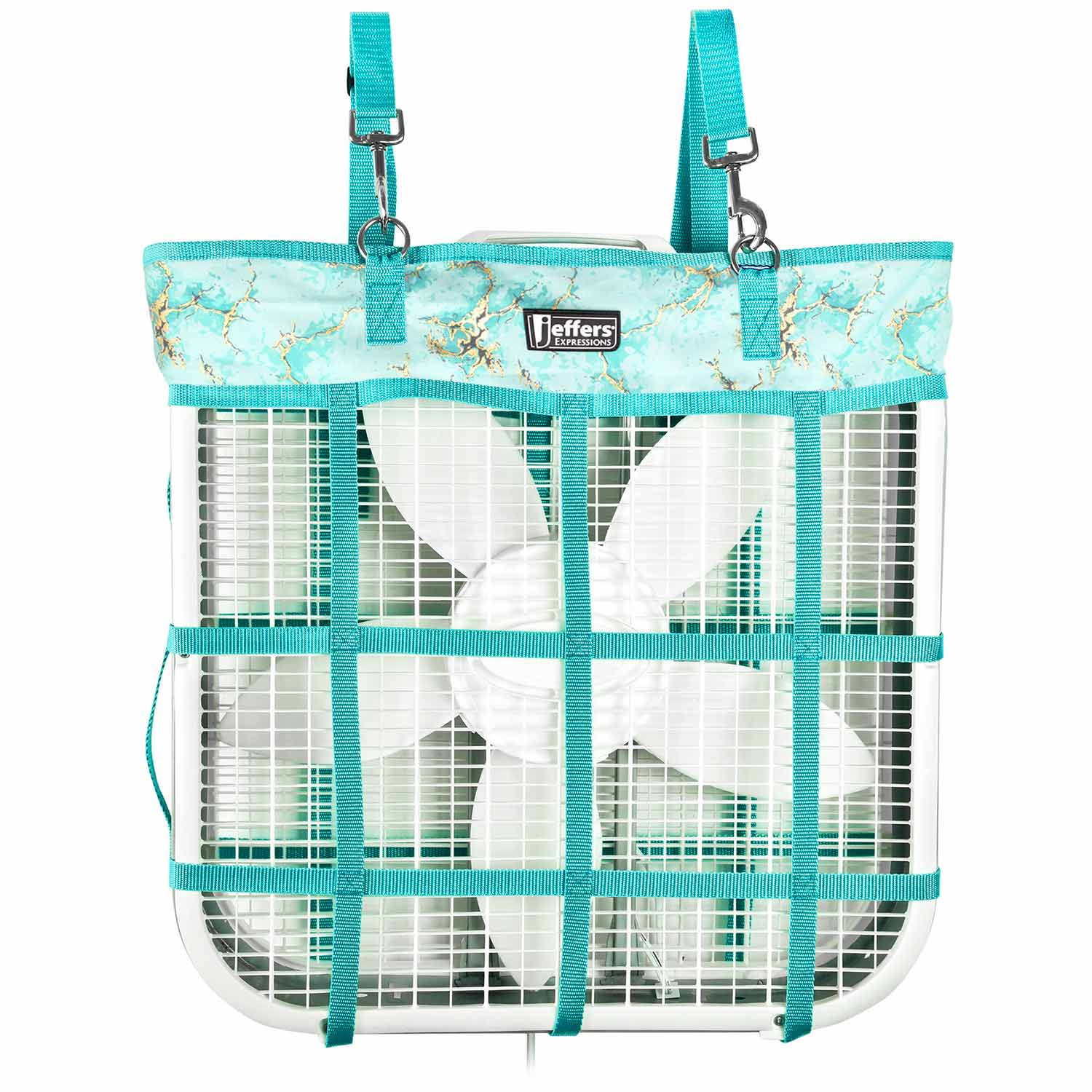 teal fan bag