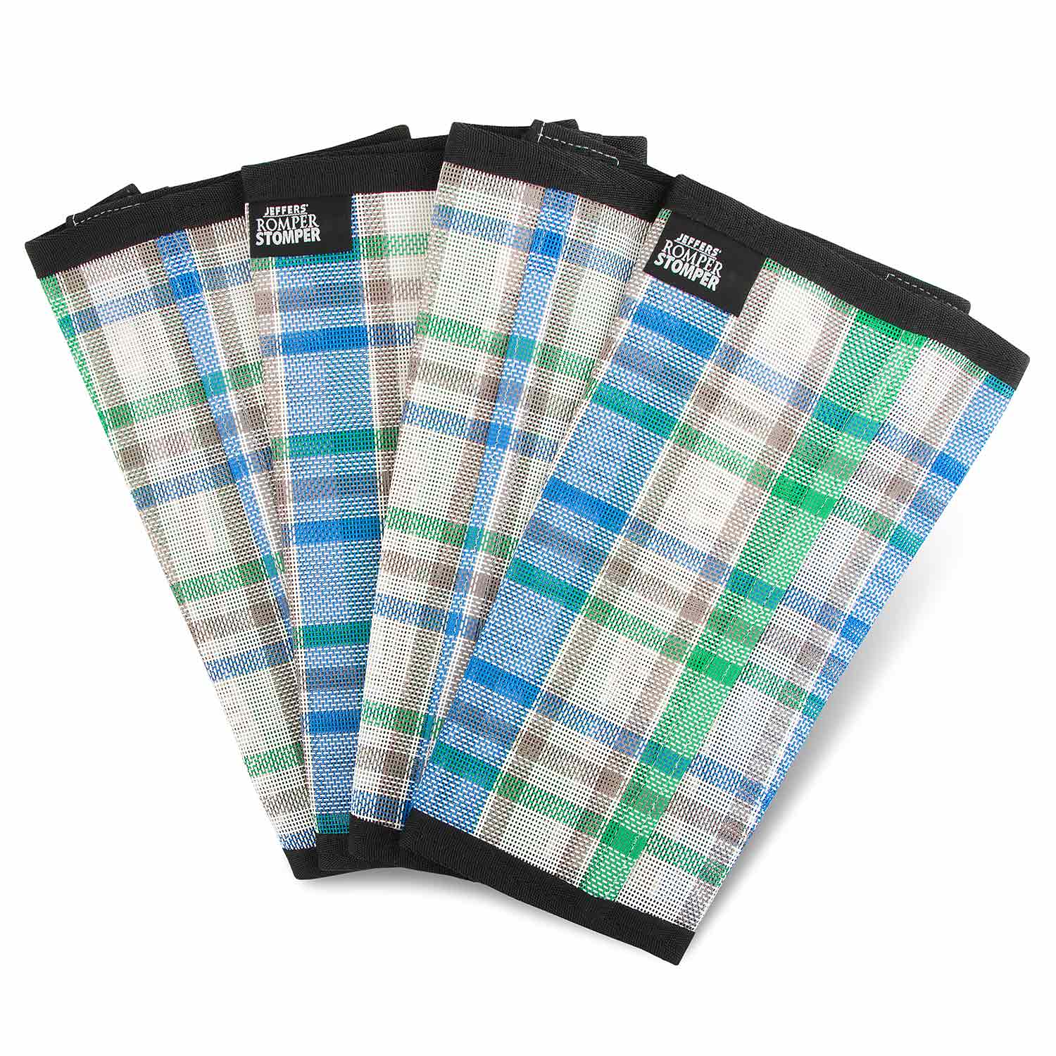 blue plaid fly boots